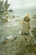 fiskmarknad i st. ives Anders Zorn